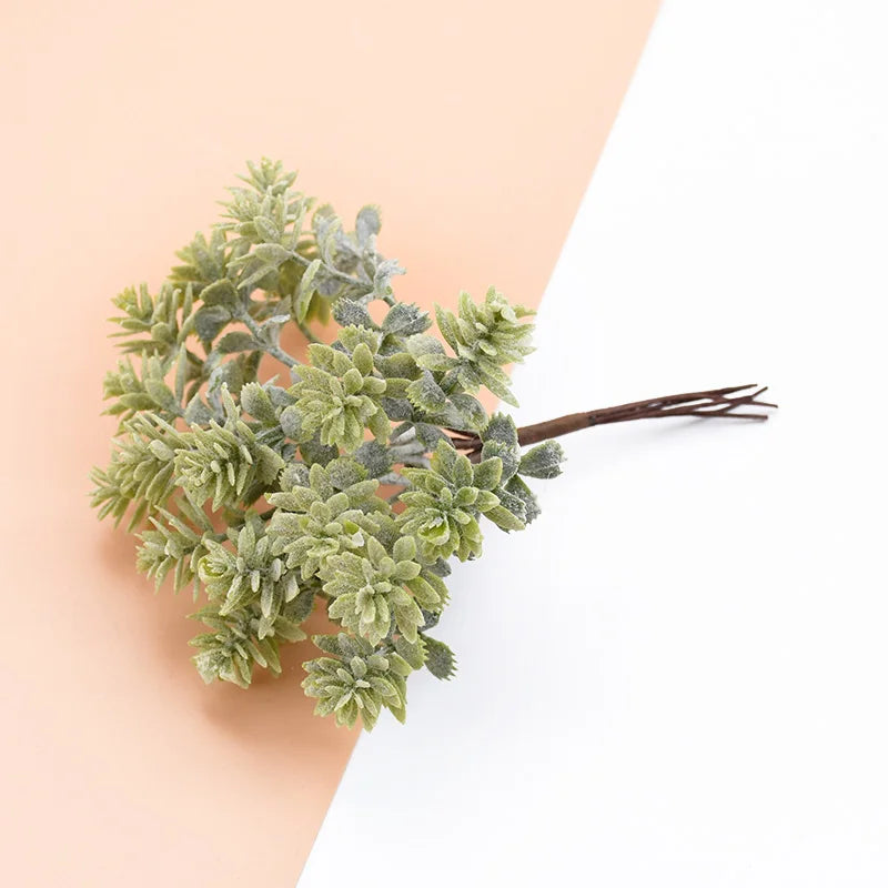 6PCS Silk Flowers for Scrapbooking Artificial Plants for Home Wedding Decoration Fake Plastic Decorative Christmas Wreaths