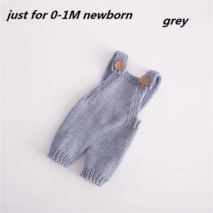 0-1 Month Knitted Wool Baby Rompers Pant Baby Onesie  Newborn Photo Props Baby Photo Props  Baby Jumpsuit