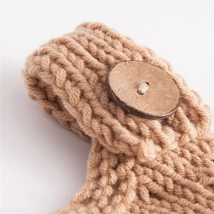 0-1 Month Knitted Wool Baby Rompers Pant Baby Onesie  Newborn Photo Props Baby Photo Props  Baby Jumpsuit