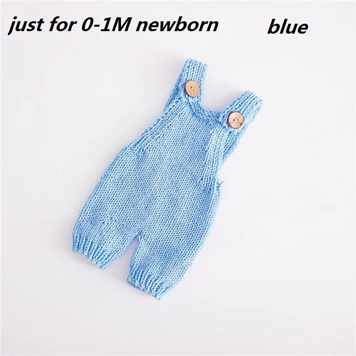 0-1 Month Knitted Wool Baby Rompers Pant Baby Onesie  Newborn Photo Props Baby Photo Props  Baby Jumpsuit