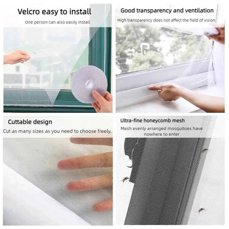 Mosquito-proof window protective film, thin gauze curtain door curtain net, home textiles, garden insect-proof products