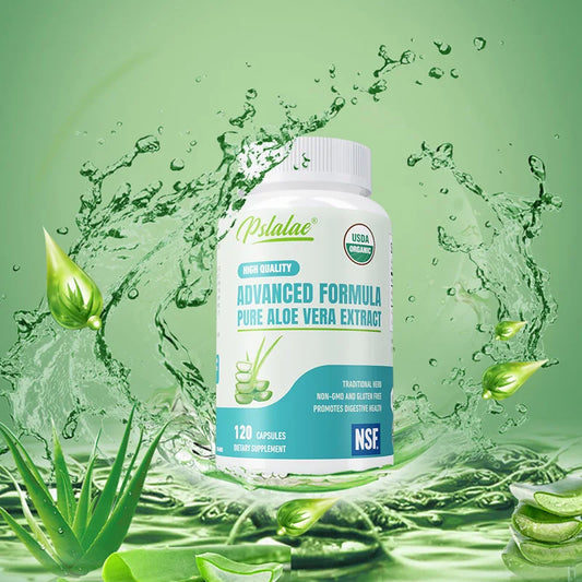 Aloe Vera Capsules - Natural Aloe Vera Supports Gut, Digestive & Immune Health, Balances Stomach Acid and Improves Energy Levels