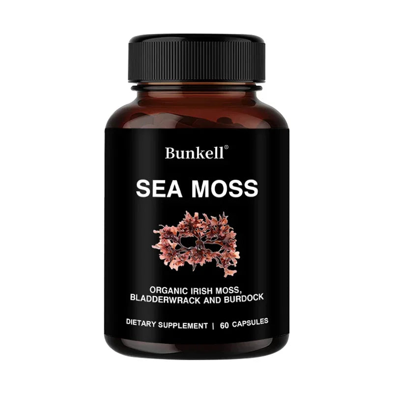 Vegetarian Organic Sea Moss Supports Immune System, Joint Health Intestinal Cleansing Detoxification & Cleansing Skin Supplement