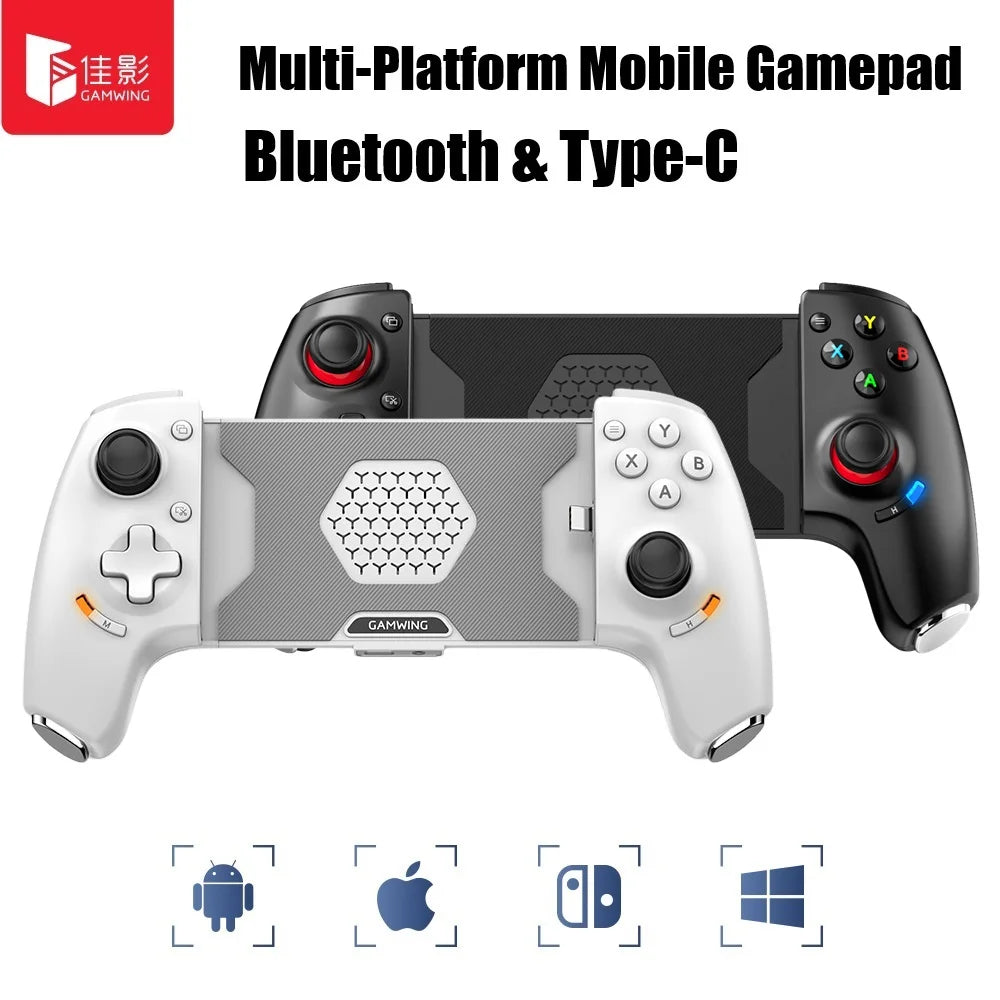 Gamwing AB01 AB02 AoBing Max Max+ Mobile Phone Game Controller Game pad Joystick Type-C Wired & BT Compatible with Android, iOS