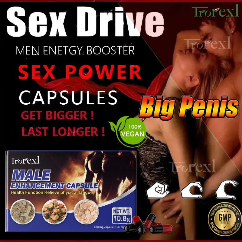 Powerful High Purity Epimedium Supplements Natural Organic Manhood Erection Pill Improve Performance and Increase Size