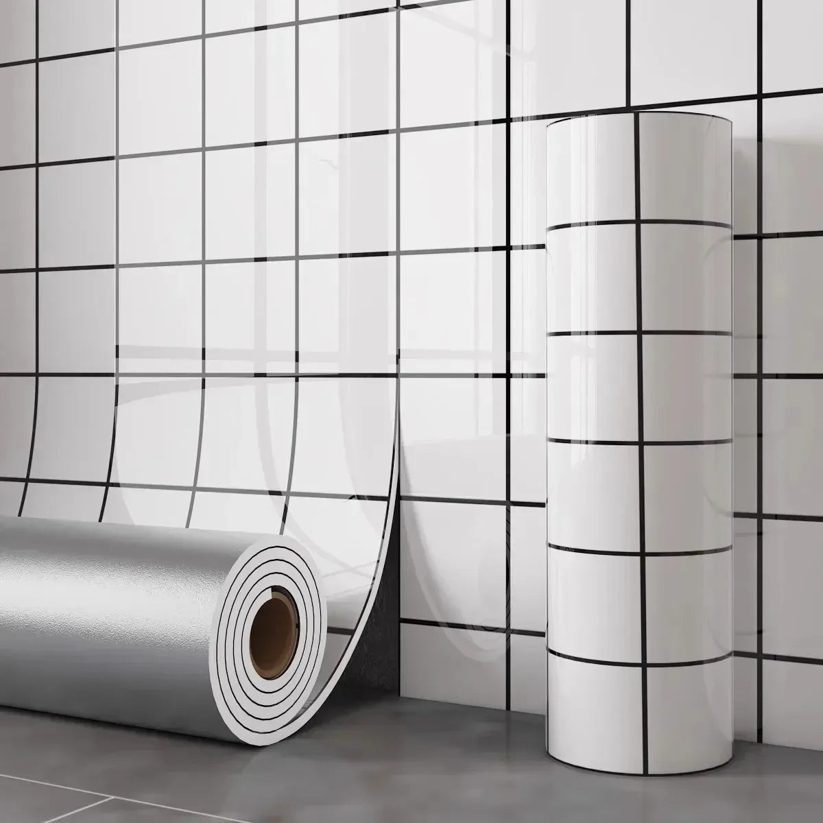 Marble Wall Stickers Roll, Waterproof, Easy To Peel and Stick, Decorative Stickers for Living Rooms and Bathrooms, Home Decor