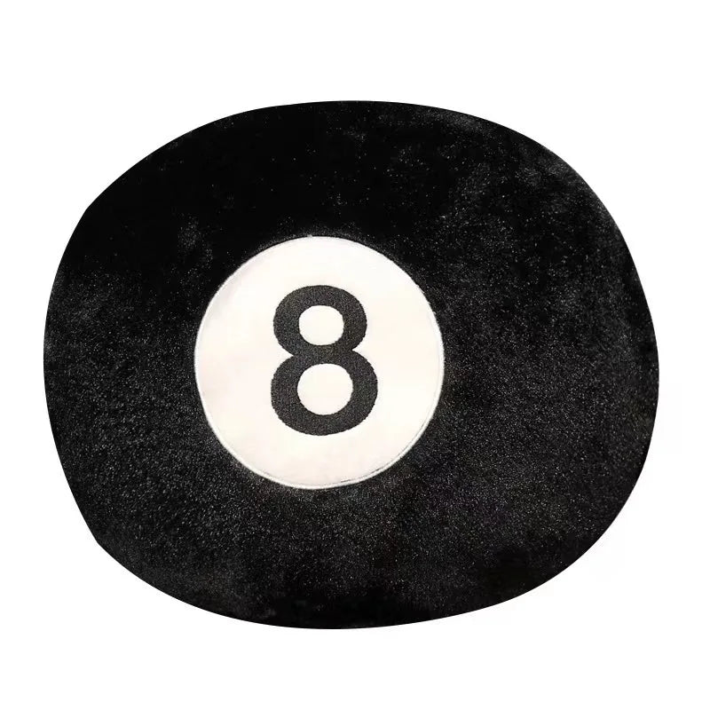 Nice Simulation Billiards 8 Ball Plush Pillow Stuffed Soft Eight Pool Players Home Decor Indoor Sport Creative Gift