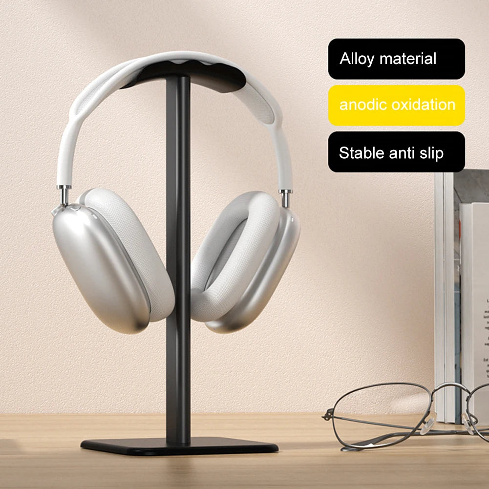 Headphone Display Holder Non-Slip Desk Gaming Headset Holder Stable Aluminum Alloy Curved Support PC Gamer Earphone Accessories