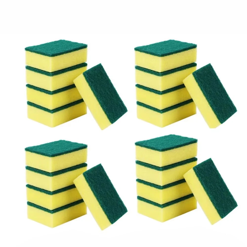 20/30PCS Dishwashing Sponge Kitchen Nano Emery Magic Clean Rub Pot Rust Focal Stains Sponge Removing Kit Cleaning Brush Sponges