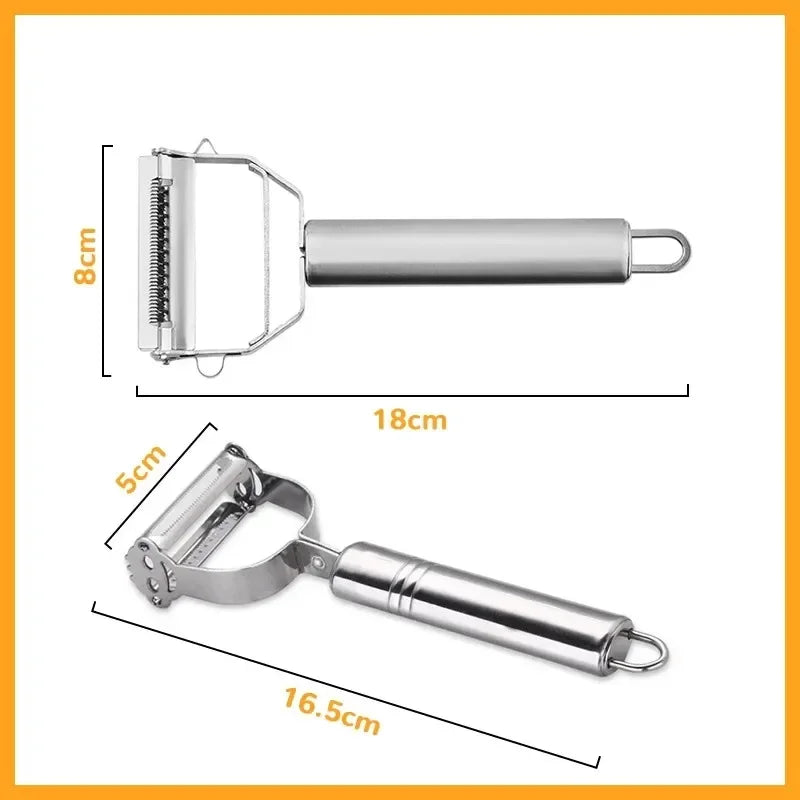 1PC Stainless Steel Peeler And Grater Household Potato Scraper Multifunctional Fruit And Vegetable Peeler And Grater Kitchen