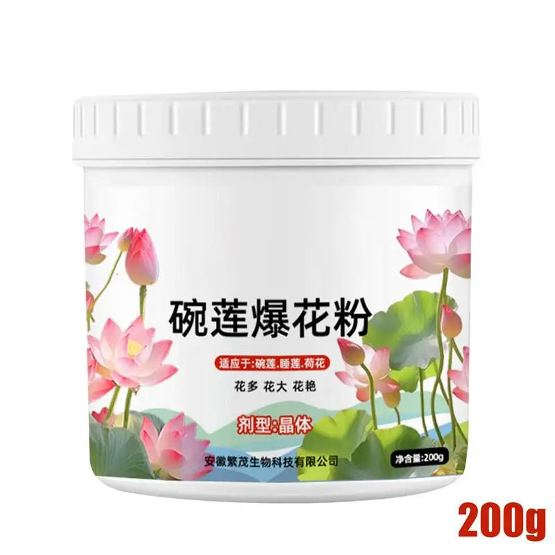 200g Natural Water Lily Flowering Fertilizer Powder Pond Water Lily Nutrient Aquarium Flowers Cultivation Solution for Backyard