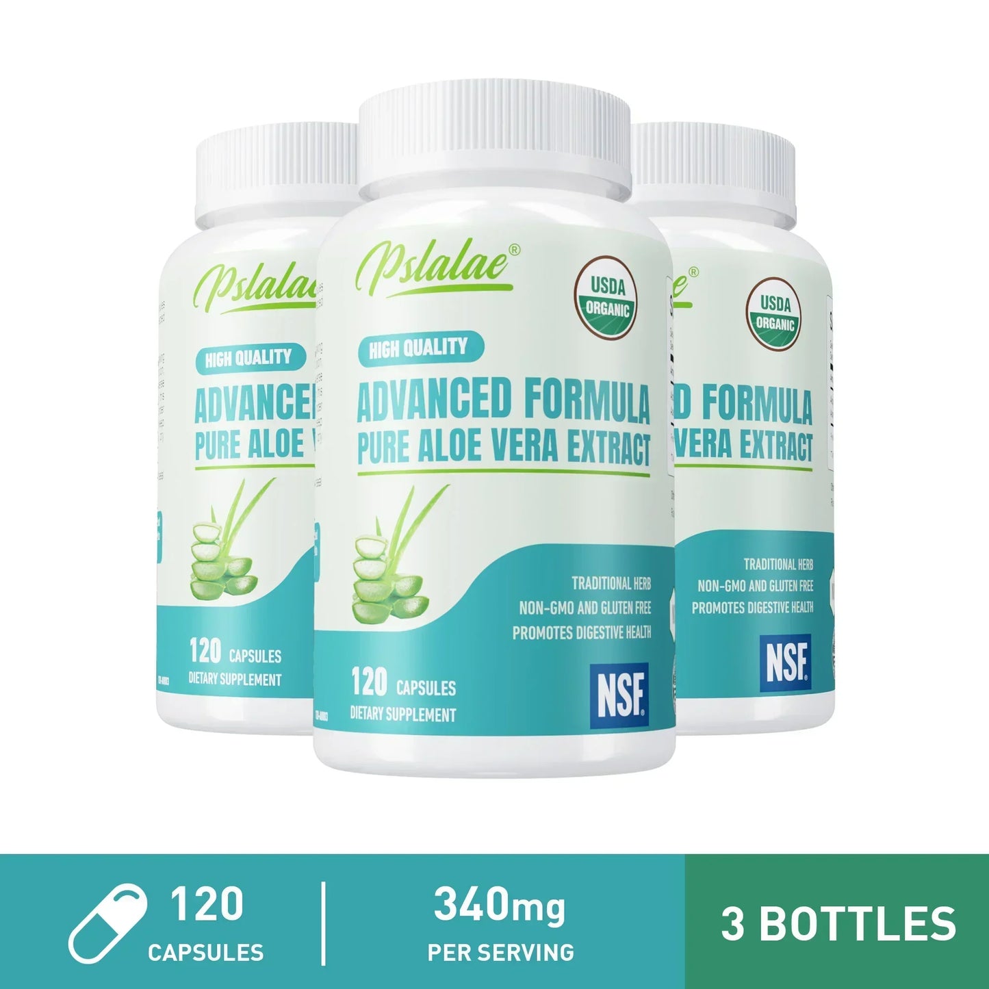 Aloe Vera Capsules - Natural Aloe Vera Supports Gut, Digestive & Immune Health, Balances Stomach Acid and Improves Energy Levels