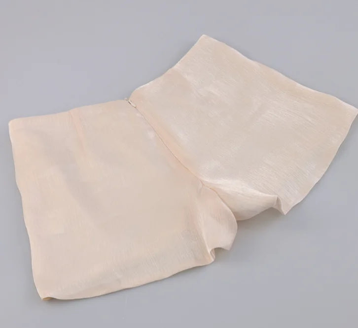 Elegant Ruched Mini Dress For Women Round Neck Lantern Long Sleeve High Waist Temperament Dresses Female Fashion 2025 CLOTHING