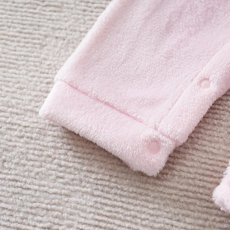 Baby Clothes Cute Cartoon 3d Pig Flannel Comfortable And Soft 0-18 Boys And Girls Autumn And Winter Long Sleeved Baby Jumpsuit