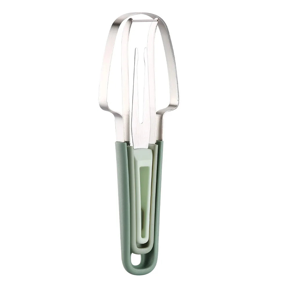 3-in-1 Stainless Steel Melon Cutter Slicer Watermelon Scoop Corer Slicer Fruit Melon Knife Creative Kitchen Tools