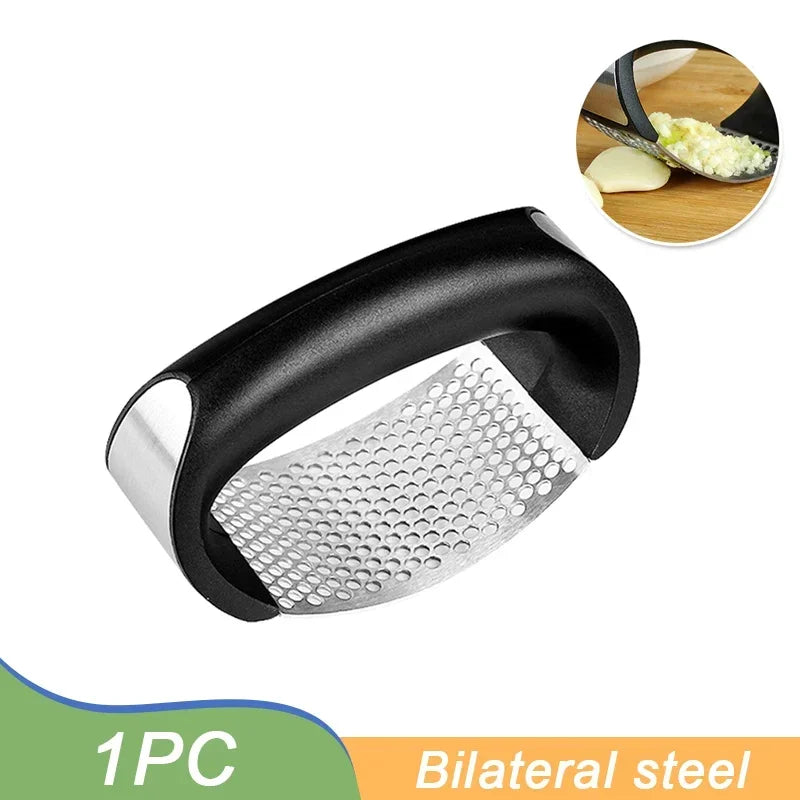 Stainless Steel Garlic Press Crusher Manual Garlic Mincer Chopping Garlic Tool Fruit Vegetable Tools Kitchen Gadget Accessories