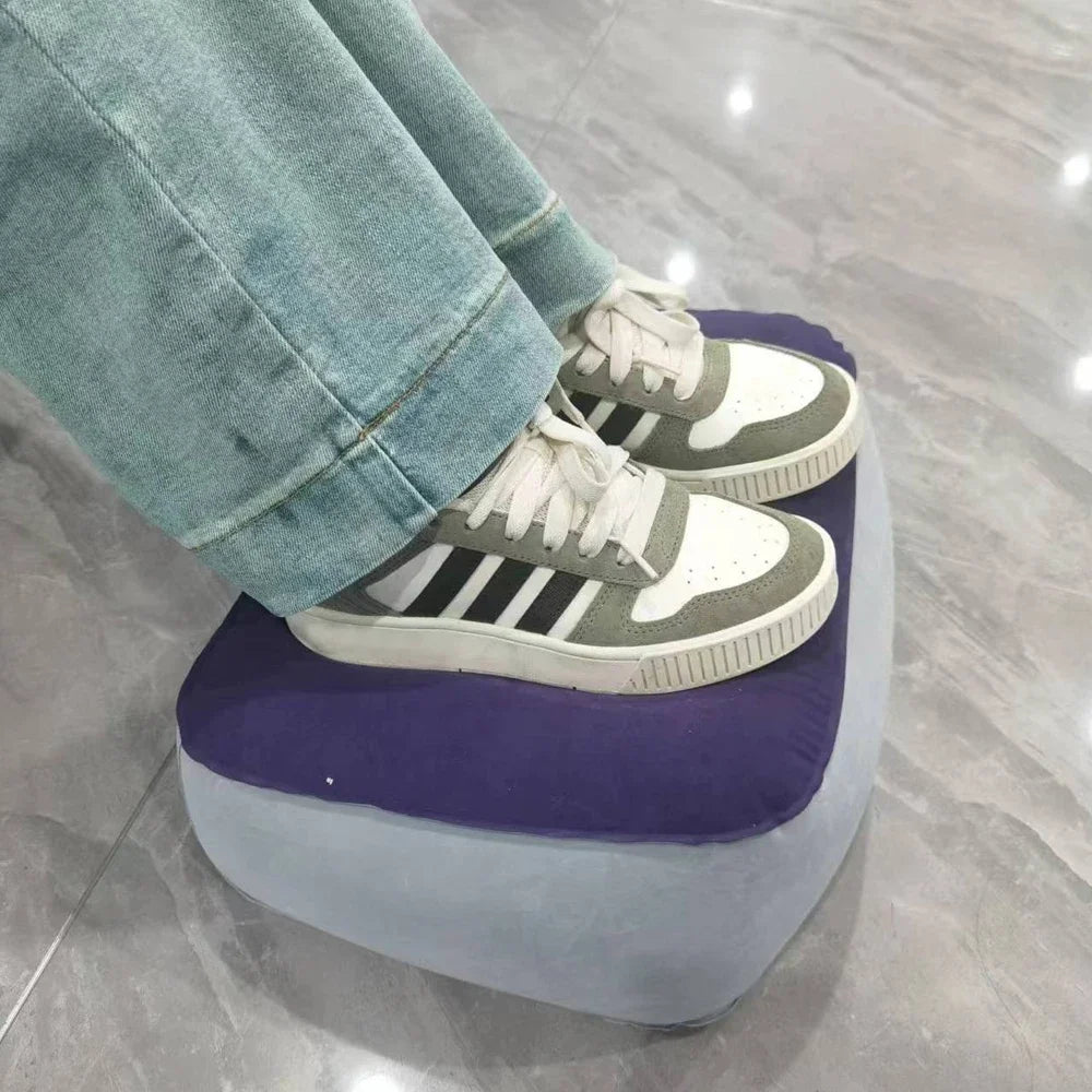 Inflatable Footrest Pillow PVC Foot Rest Air Pillow Cushion For Travel Office Home Leg Up Relaxing Feet Tools Under Desk
