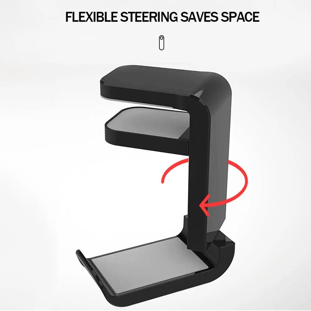 Universal 360° Rotating Headphone Stand Desktop Headset Holder PC Gaming Wall Mount Desk Hanger Hook For Earphone Controller 