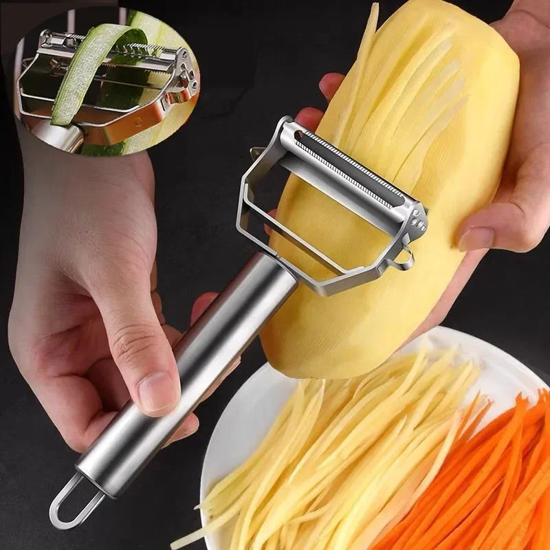 1PC Stainless Steel Peeler And Grater Household Potato Scraper Multifunctional Fruit And Vegetable Peeler And Grater Kitchen