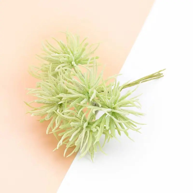 6PCS Silk Flowers for Scrapbooking Artificial Plants for Home Wedding Decoration Fake Plastic Decorative Christmas Wreaths