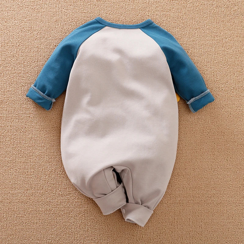 Dinosaur Printed Clothes Spring and Autumn Baby Boys Girls Clothing Cartoon 0-18 months Newborn Baby Newborn Long Sleeve Print