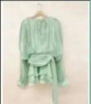 Beige Top Solid Blouse Mini Dresses For Women V Neck Long Sleeve Spliced Lace Up Sweet Style Dress Female Clothing Fashion  P7WI