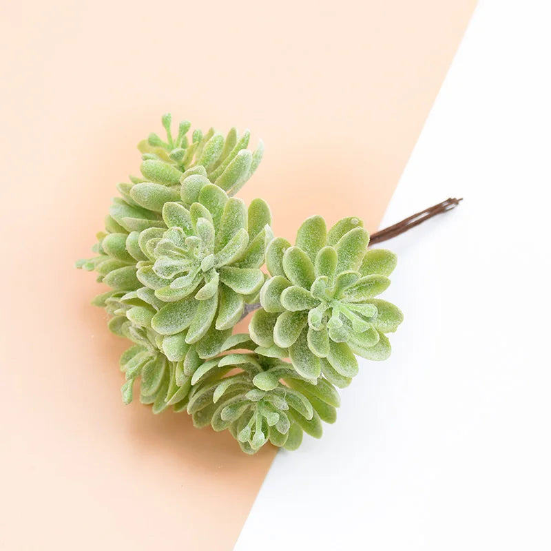 6PCS Silk Flowers for Scrapbooking Artificial Plants for Home Wedding Decoration Fake Plastic Decorative Christmas Wreaths