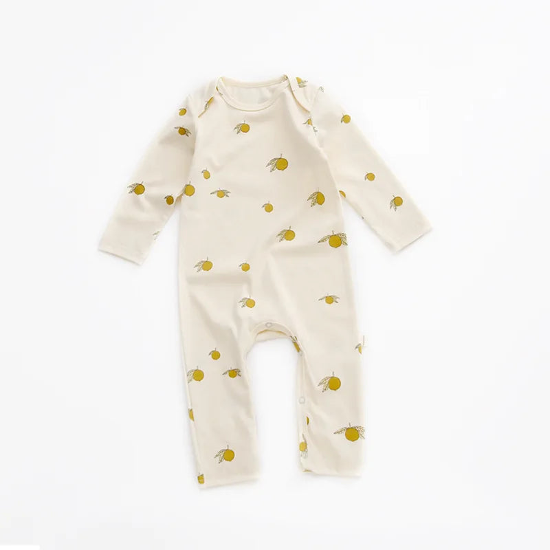 0-24M Newborn Kid baby Boys Girls Clothes Spring Print Romper Cute Sweet Cotton Jumpsuit Long Sleeve Cotton Fall Baby Outfit