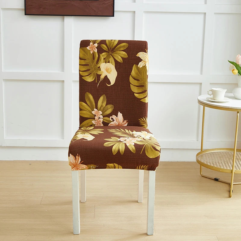 1/2/4/6pcs Dining Chair Slipcovers Stretch Geometric Printed Anti-Slip Chair Cover for Home Hotel Restaurant Banquet Living Room