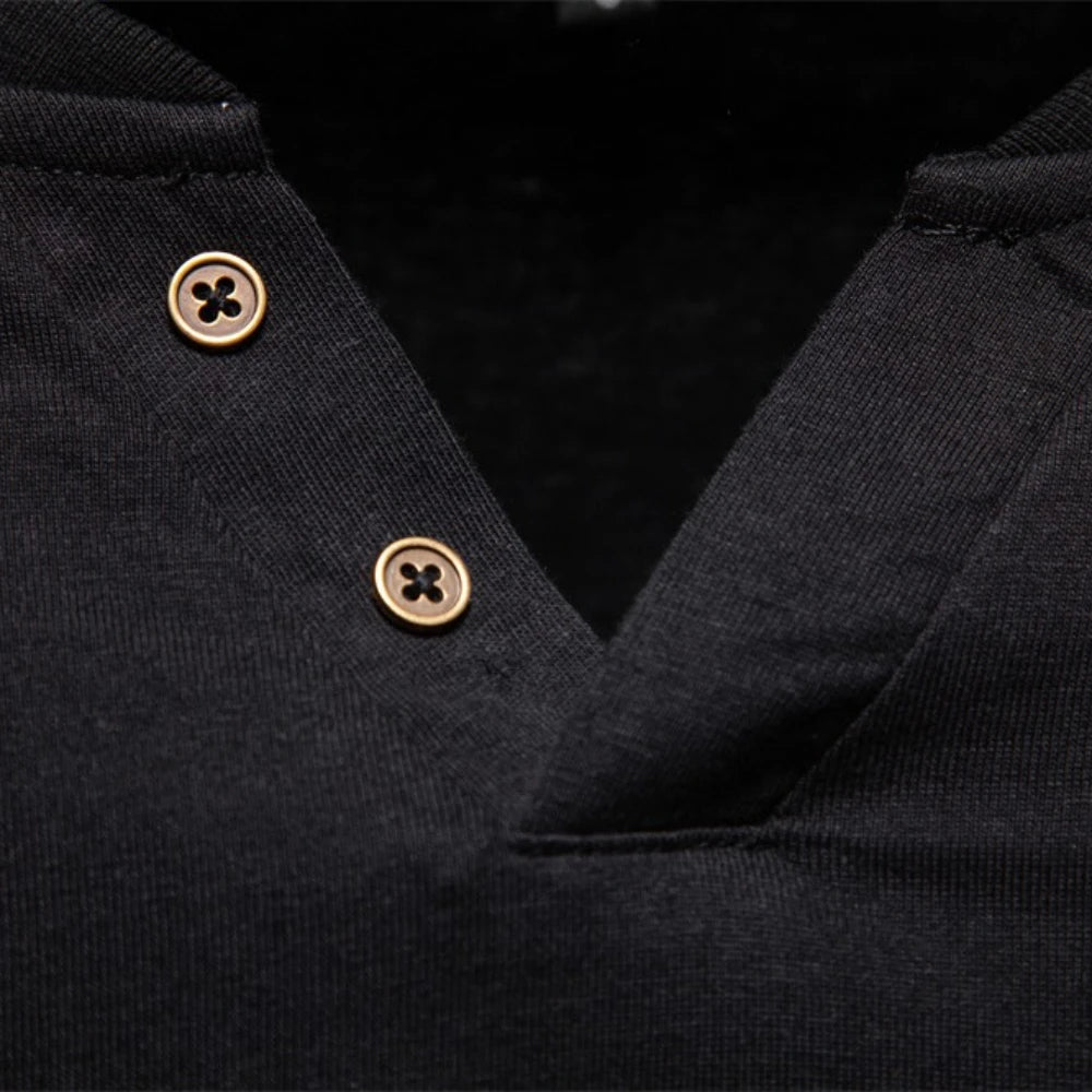 AIOPESON High Quality Men's long sleeve t-shirt Fashion pure cotton henley collar long t shirt man polera manga larga hombre