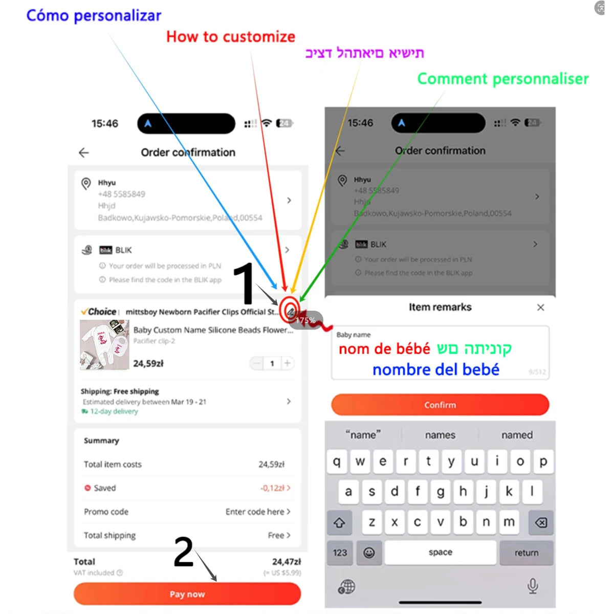 Personalized Baby Bib & Bodysuit 2pcs Infant Bibs and Romper Set Newborn Coming Home Hospital Outfit Sleepsuit Baby Shower Gifts