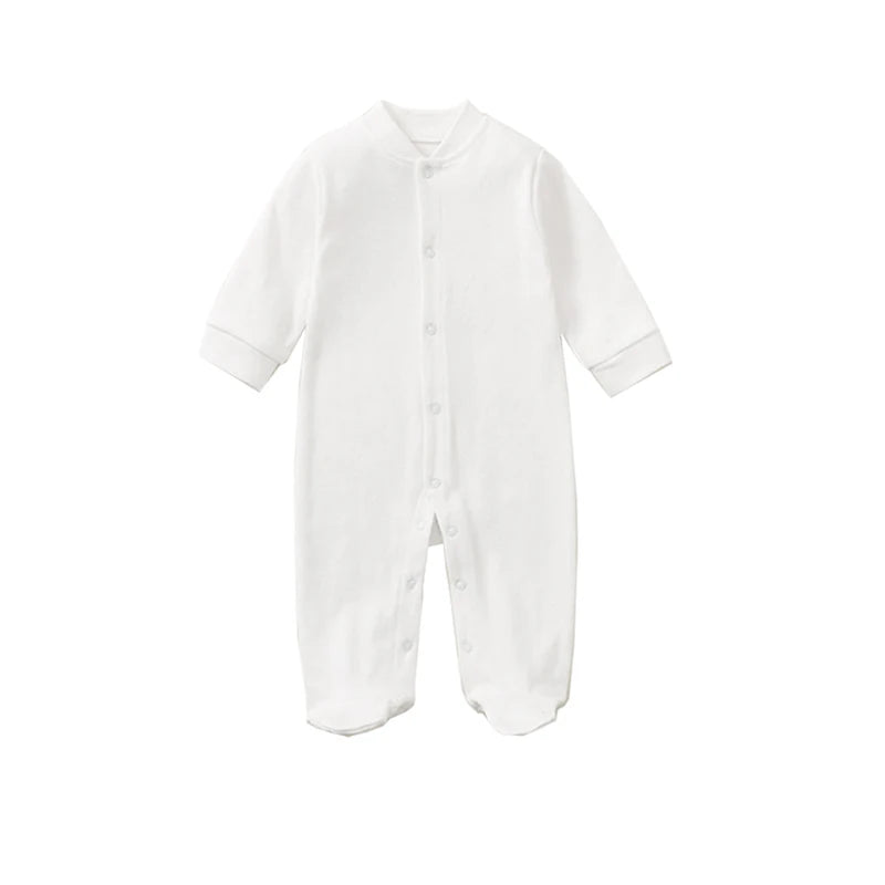 4 Pcs Cotton Newborn Baby Clothing Set Romper Bonnet Bibs Hospital Kit Sleepsuit Jumpsuit Growing One-Pieces Grows Nursery Roupa