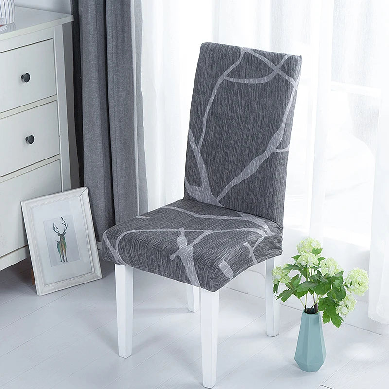1/2/4/6pcs Dining Chair Slipcovers Stretch Geometric Printed Anti-Slip Chair Cover for Home Hotel Restaurant Banquet Living Room