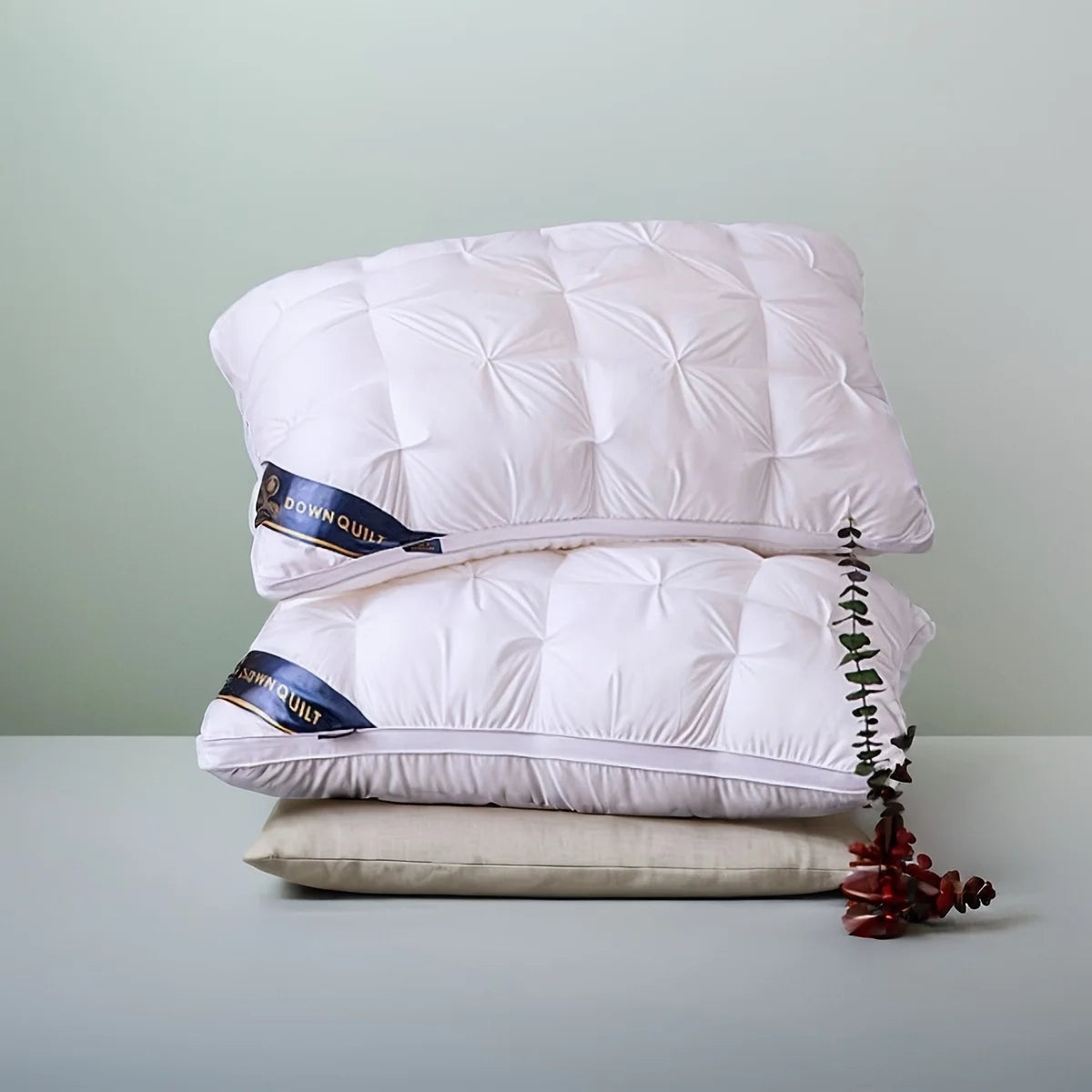 1pc 48x74CM Twisted Pillow  - Hotel Grade Neck Support Pillow Core Designed for Sleep Aid And Home Use