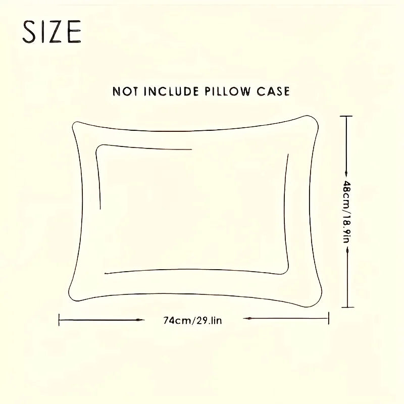 1pc 48x74CM Twisted Pillow  - Hotel Grade Neck Support Pillow Core Designed for Sleep Aid And Home Use