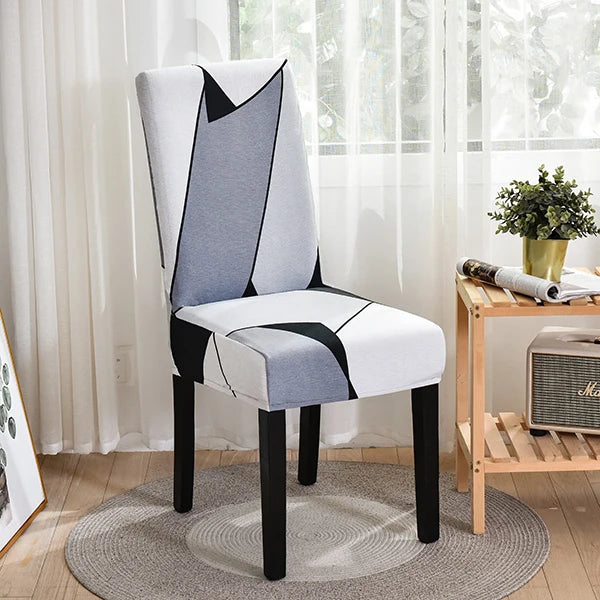 1/2/4/6pcs Dining Chair Slipcovers Stretch Geometric Printed Anti-Slip Chair Cover for Home Hotel Restaurant Banquet Living Room