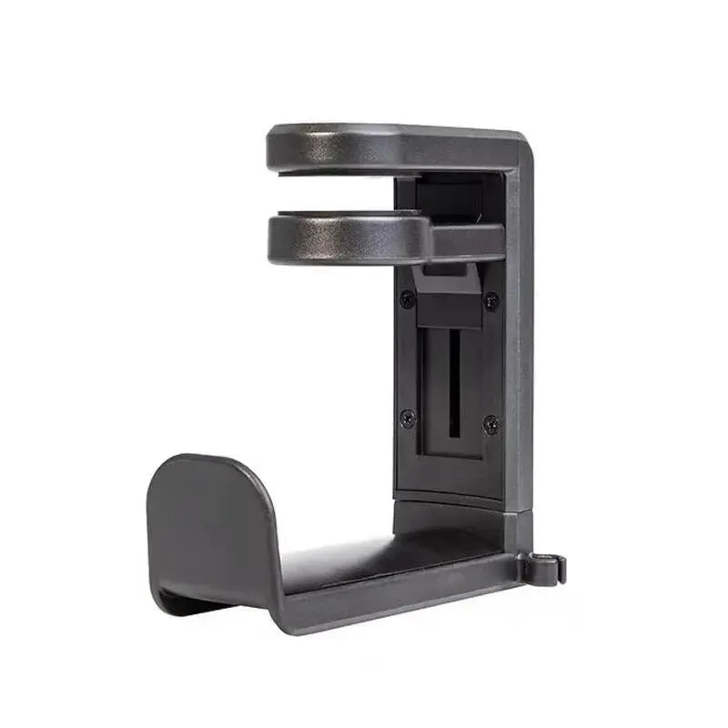 Under Desk Headphone Stand 360° Rotating Clip-on Headphone No Punch Holder Supports Earphones Display Rack Gaming Headset Hook
