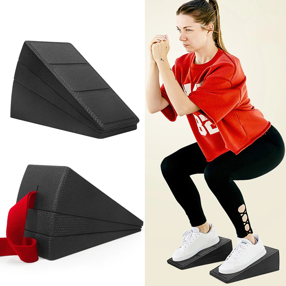 3Pcs Squat Wedge Block Calf Raise Block Multi-Functional Foot and Calf Stretching Incline Adjustable for Yoga Fitness Workout