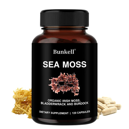 Vegetarian Organic Sea Moss Supports Immune System, Joint Health Intestinal Cleansing Detoxification & Cleansing Skin Supplement