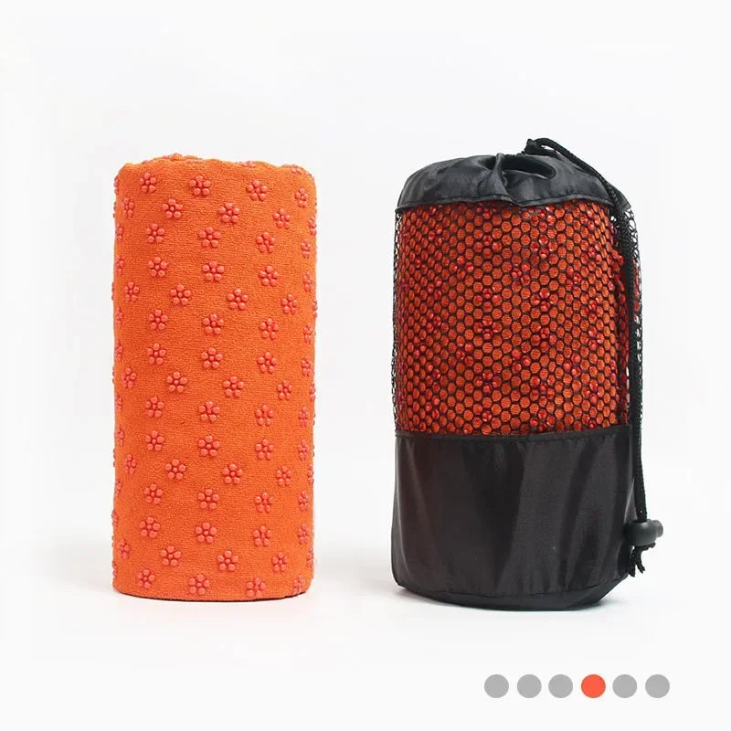 Non Slip Hot Yoga Towel Pilates Mat Yoga Blanket Sweat Absorbent Portable Fitness Meditation Mat Sports Workout Travel Blanket
