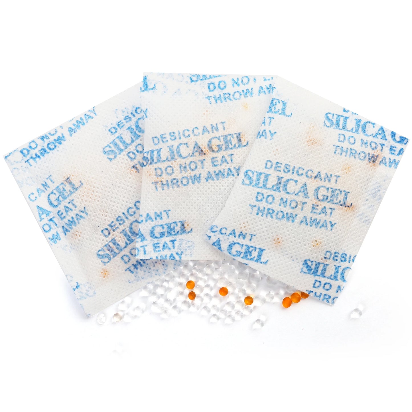 3g x100 Packs Package Non Toxic Silica Gel Desiccant Damp Kitchen Room Living Moisture Dehumidifier Absorber Bag
