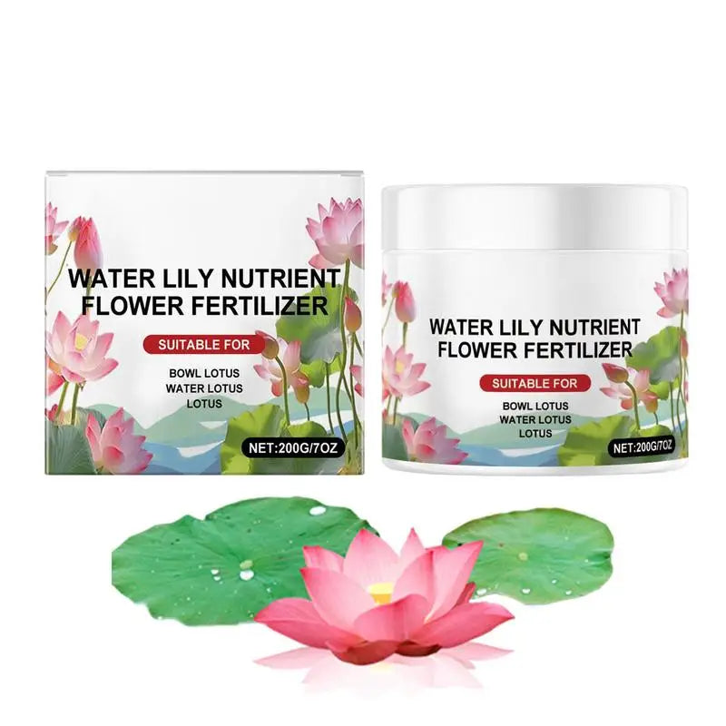 200g Natural Water Lily Flowering Fertilizer Powder Pond Water Lily Nutrient Aquarium Flowers Cultivation Solution for Backyard