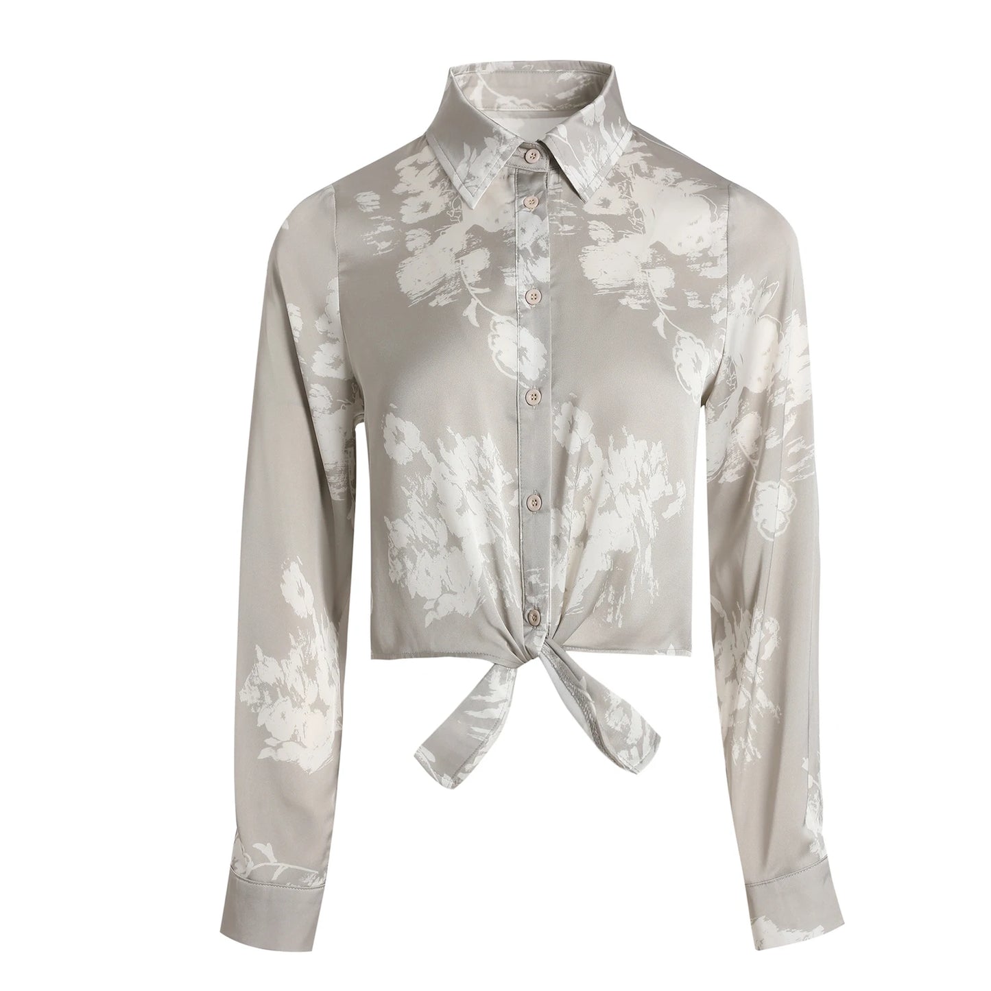 AP 2025 Spring and Summer Women Floral Printing Satin Slip Dress Knitting Cardigan Fashion