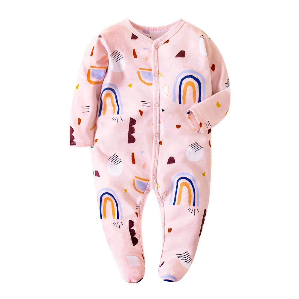 Newborn Baby Clothes Baby Romper Boy 0-12Months Sleepsuit Girl Sleepwear One-pieces Jumpsuit Grow 100% Cotton Soft Romper Outfit