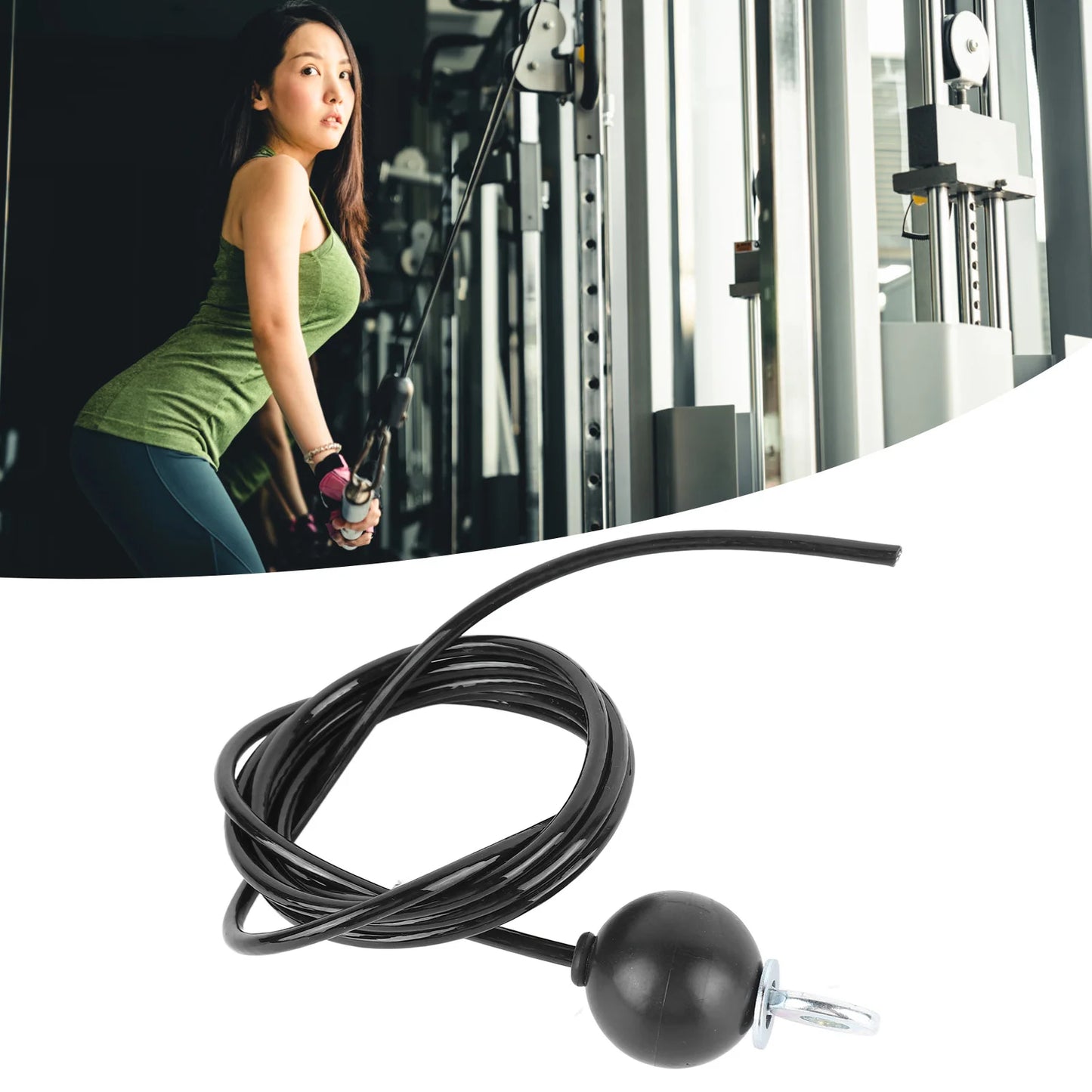 Adjustable Gym Cable Adjustable Gym Cable Fitness Cable Steel Wire Rope for Home Gym Fitness Pulley System Fitness Pulley Cable