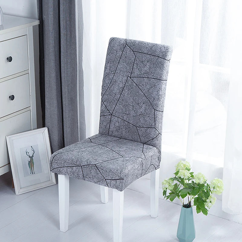 1/2/4/6pcs Dining Chair Slipcovers Stretch Geometric Printed Anti-Slip Chair Cover for Home Hotel Restaurant Banquet Living Room