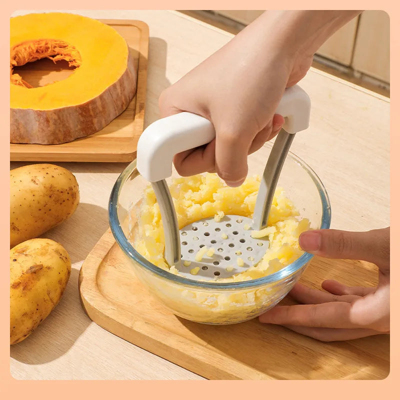 Manual Potato Masher Durable Potato Ricer Kitchen Vegetable Masher With Non-Slip Handle Fruit Juicer Kitchen Gadgets