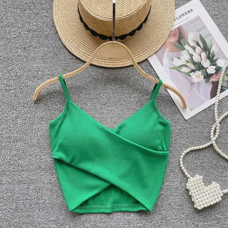  Irregular Casual Sport Camisole Women Strap Design Solid Fashion 2025 Y2K Elegant Ladies Chic Slim Tank Tops