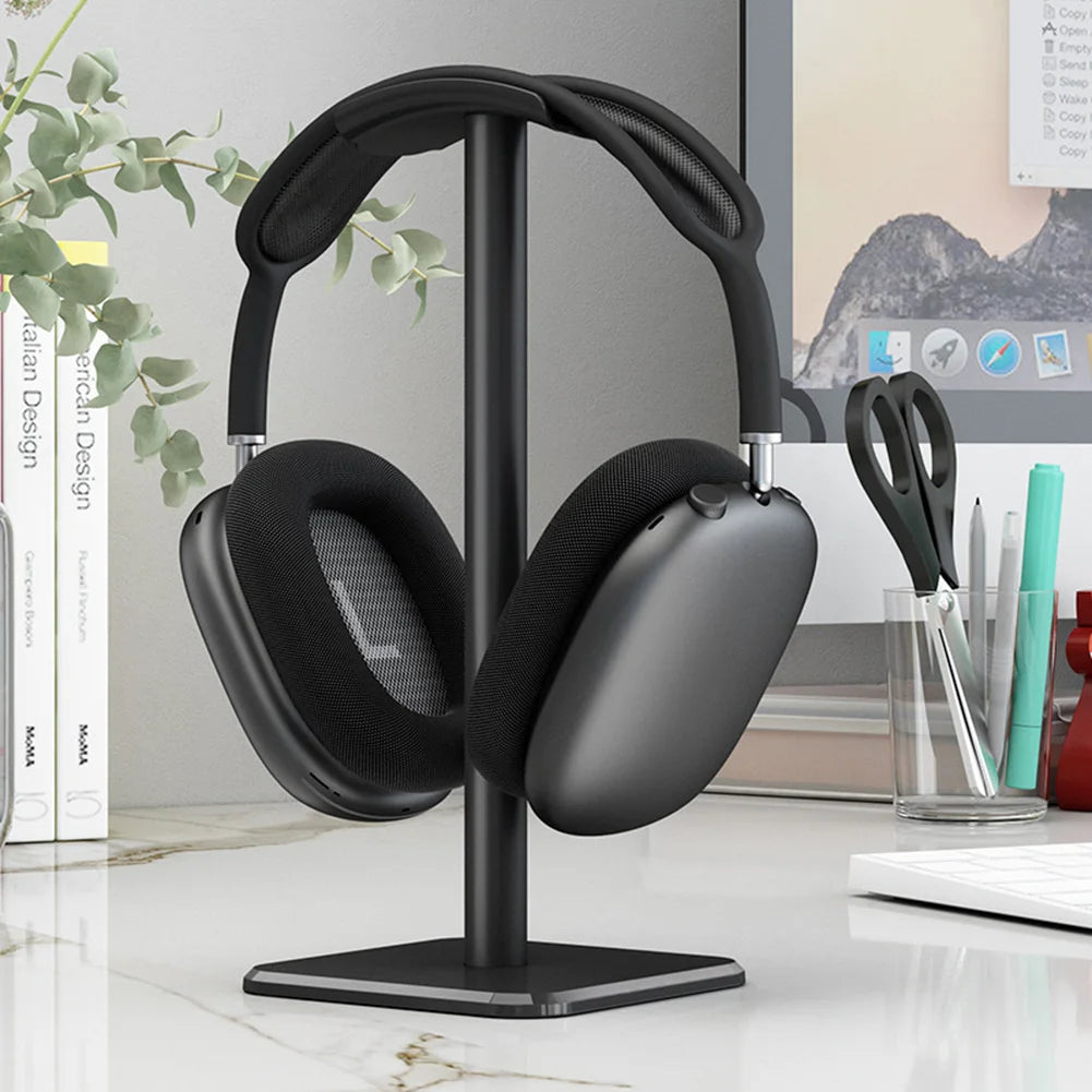 Aluminium Alloy Headphone Stand Headset Holder Space Saving Desktop Organizer Vertical Headset Support Gaming Headphone Cradle